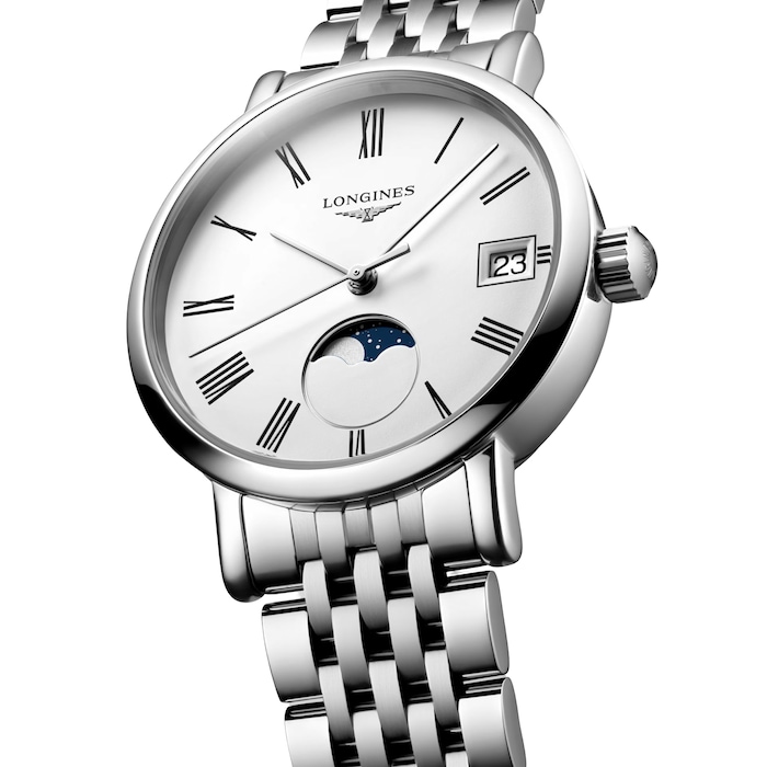 Longines Elegant Collection 30mm Ladies Watch White Stainless Steel