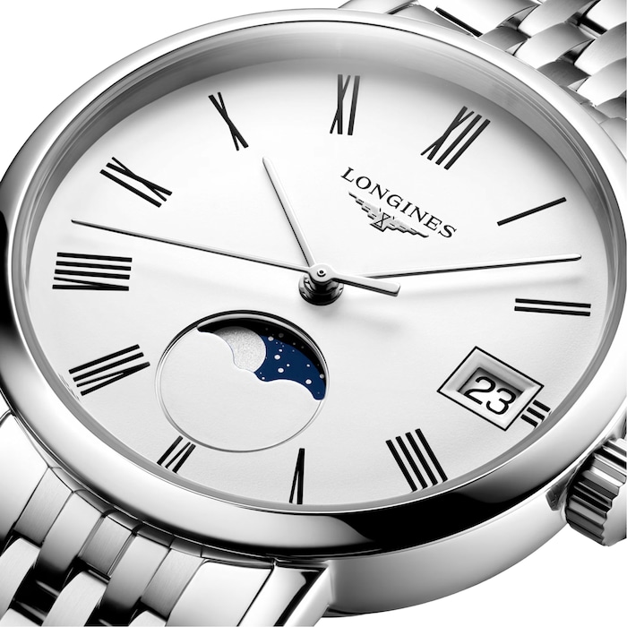 Longines Elegant Collection 30mm Ladies Watch White Stainless Steel