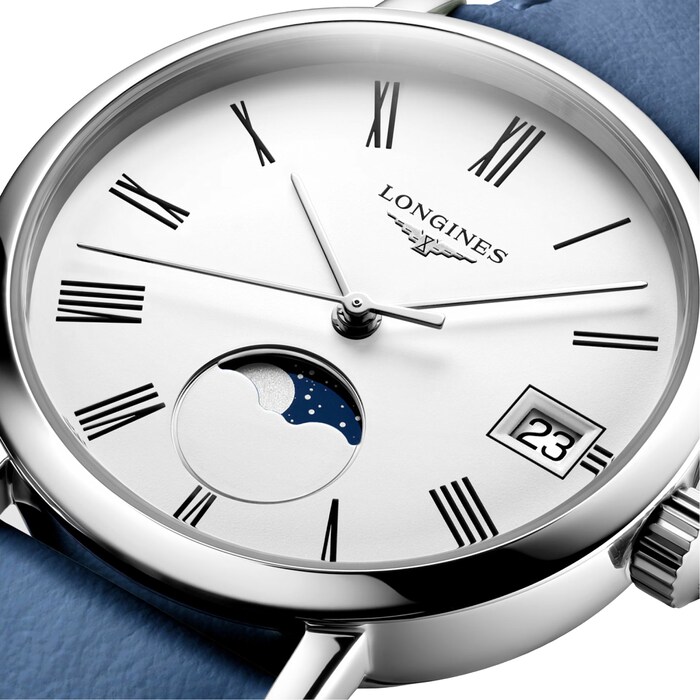 Longines Elegant Collection 30mm Ladies Watch Blue Strap