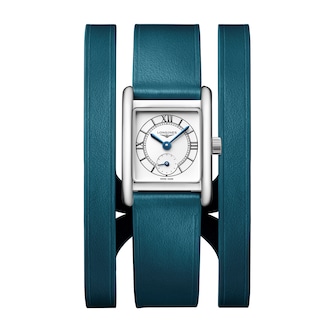 Longines Mini Dolcevita 21.5mm X 29mm Ladies Watch Green Strap
