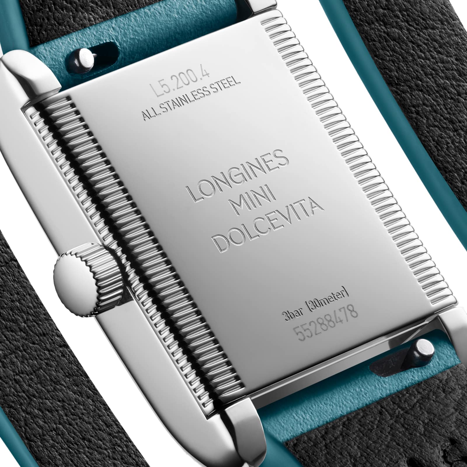 Longines Mini DolceVita 21.5mm X 29mm Ladies Watch Green Strap