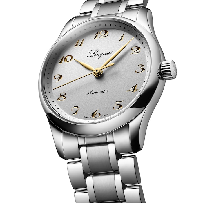 Longines Master Collection 34mm Ladies Watch Silver