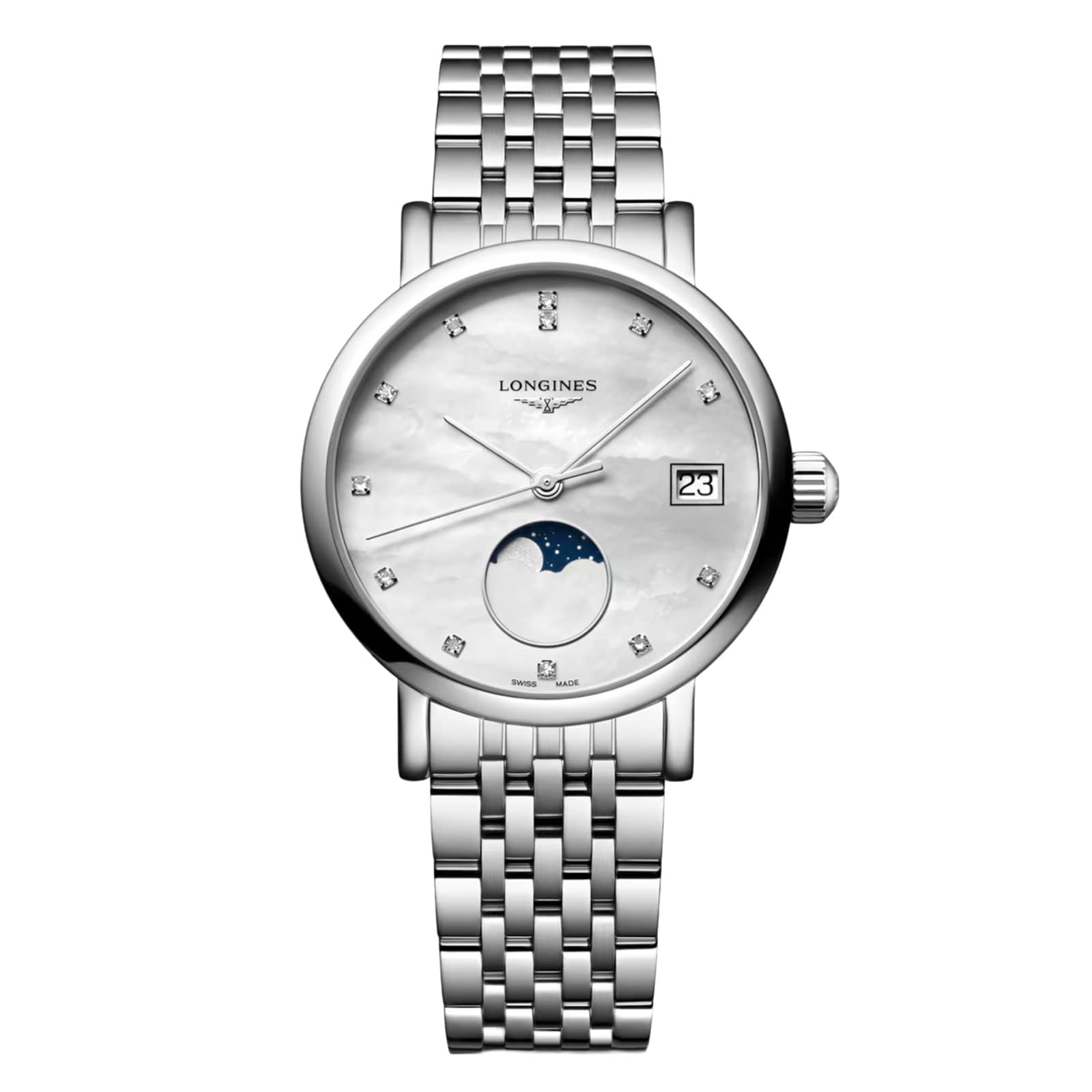 Elegant Collection 30mm Ladies Watch Mother Of Pearl Stainless St