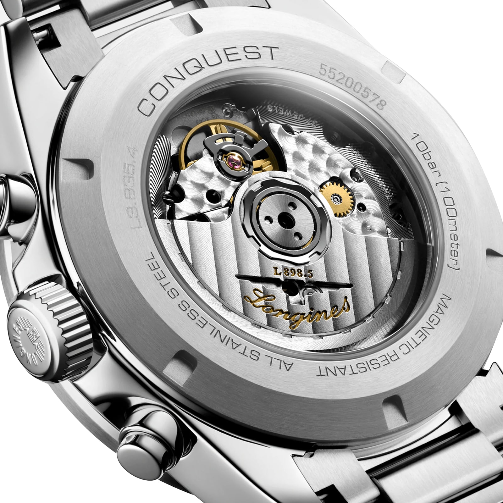 Longines Conquest Stainless Steel Automatic 42mm Mens Watch