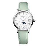 Longines Elegant Collection 30mm Ladies Watch Green Strap