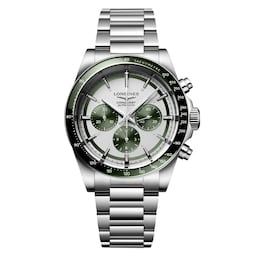 17351393 - Conquest Stainless Steel Automatic 42mm Mens Watch