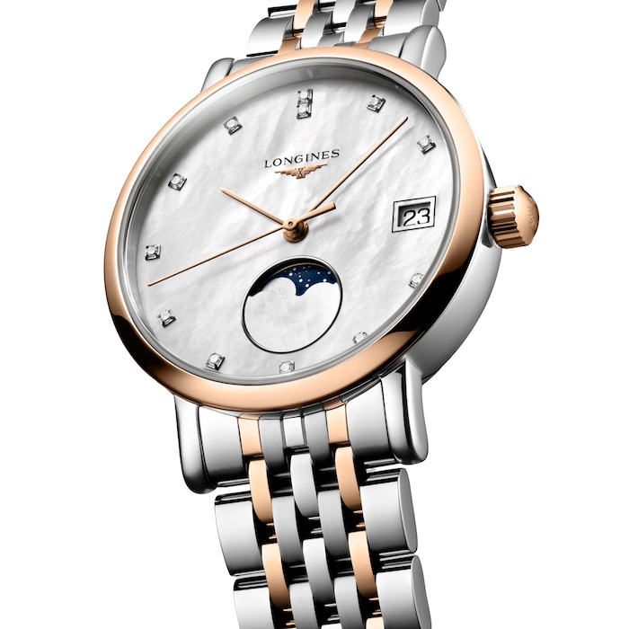 Longines Elegant Collection 30mm Ladies Watch Mother Of Pearl