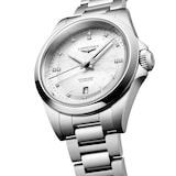 Longines Conquest 30mm Ladies Watch Mother Of Pearl