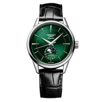 Longines Flagship Heritage Moonphase 38.5mm Mens Watch Green Longines Flagship Heritage Moonphase 38.5mm Mens Watch Green
