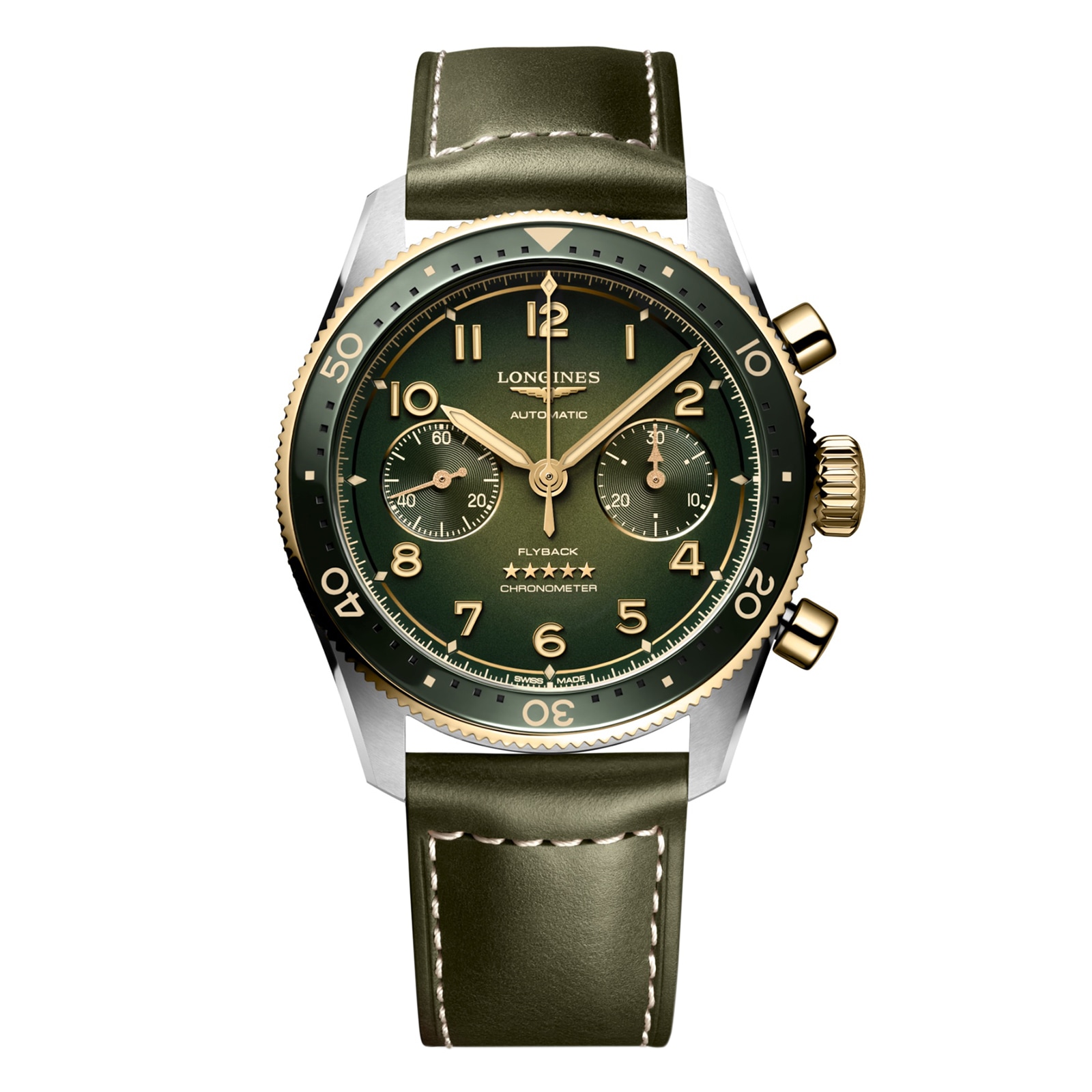 Spirit Flyback 42mm Mens Watch Green