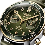 Longines Spirit Flyback 42mm Mens Watch Green