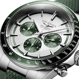 Longines Conquest 42mm Mens Watch Green Rubber Strap