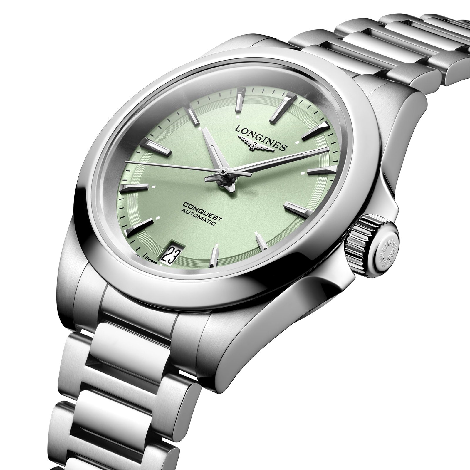 Longines Conquest 34mm Ladies Watch Green