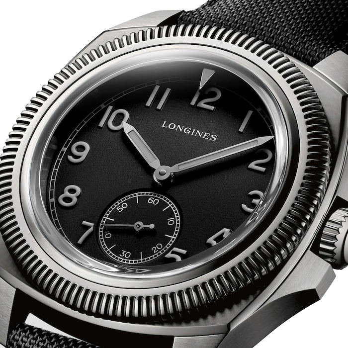 Longines Pilot Majetek Pioneer Edition 43mm Mens Watch Black