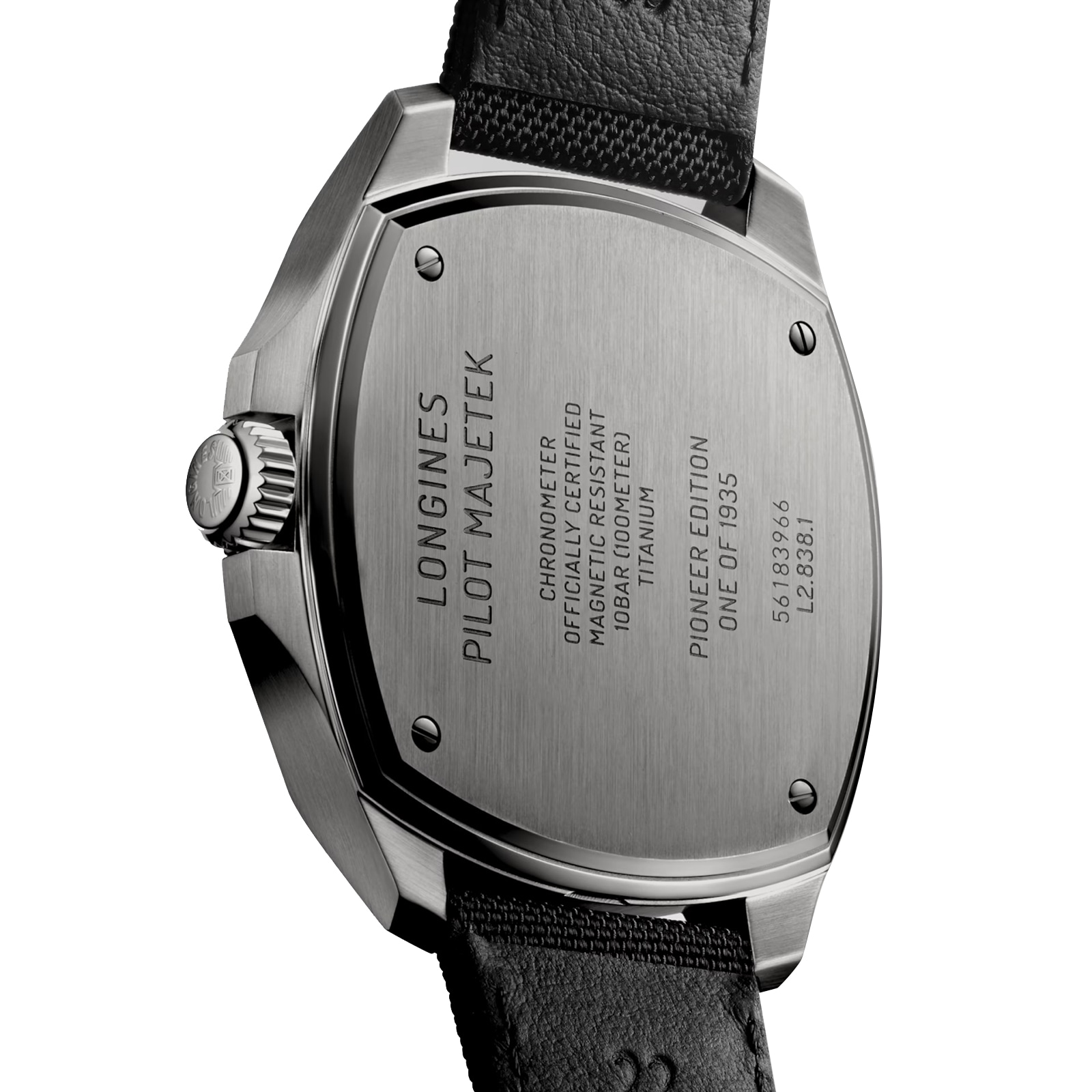 Longines Pilot Majetek Pioneer Edition 43mm Mens Watch Black Longines Pilot Majetek Pioneer Edition 43mm Mens Watch Black