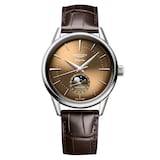 Longines Flagship Heritage Moonphase 38.5mm Mens Watch Brown