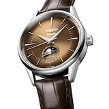 Longines Flagship Heritage Moonphase 38.5mm Mens Watch Brown