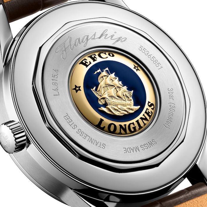 Longines Flagship Heritage Moonphase 38.5mm Mens Watch Brown