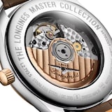 Longines Master Collection Stainless Steel and 18ct Rose Gold 40mm Mens Watch Silver