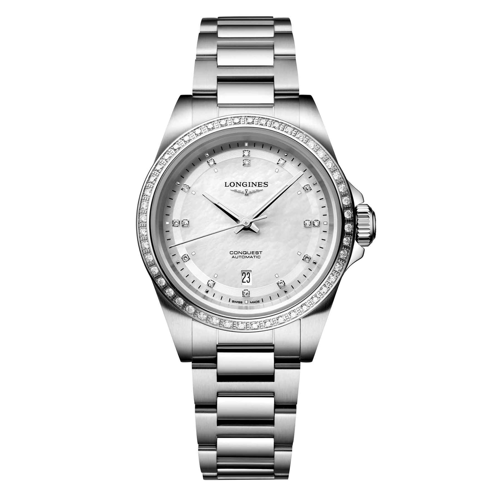 Longines Conquest 30mm Ladies Watch Mother Of Pearl Longines Conquest 30mm Ladies Watch Mother Of Pearl
