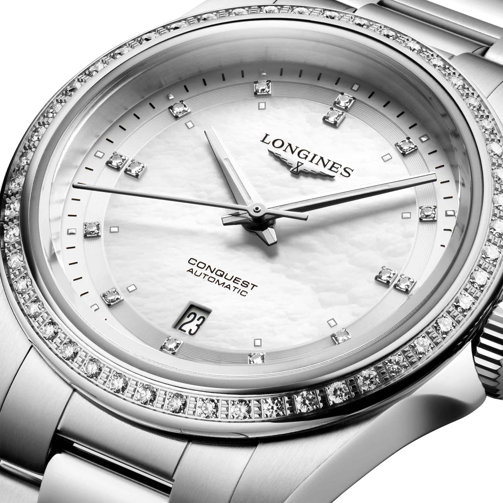 Longines Conquest 30mm Ladies Watch Mother Of Pearl Longines Conquest 30mm Ladies Watch Mother Of Pearl