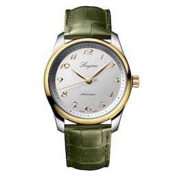 17351411 - Master Collection Stainless Steel and 18ct Yellow Gold 40mm Mens Watch Silver