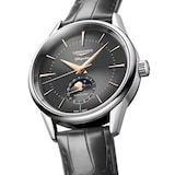 Longines Flagship Heritage Moonphase 38.5mm Mens Watch Grey