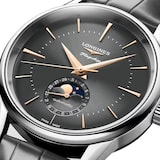 Longines Flagship Heritage Moonphase 38.5mm Mens Watch Grey