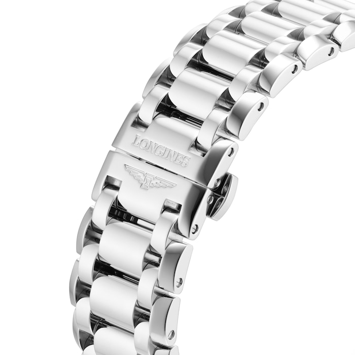 Longines PrimaLuna Automatic 34mm Ladies Watch Silver