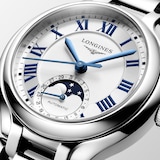 Longines PrimaLuna 34mm Ladies Watch Silver
