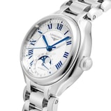 Longines PrimaLuna Automatic 34mm Ladies Watch Silver