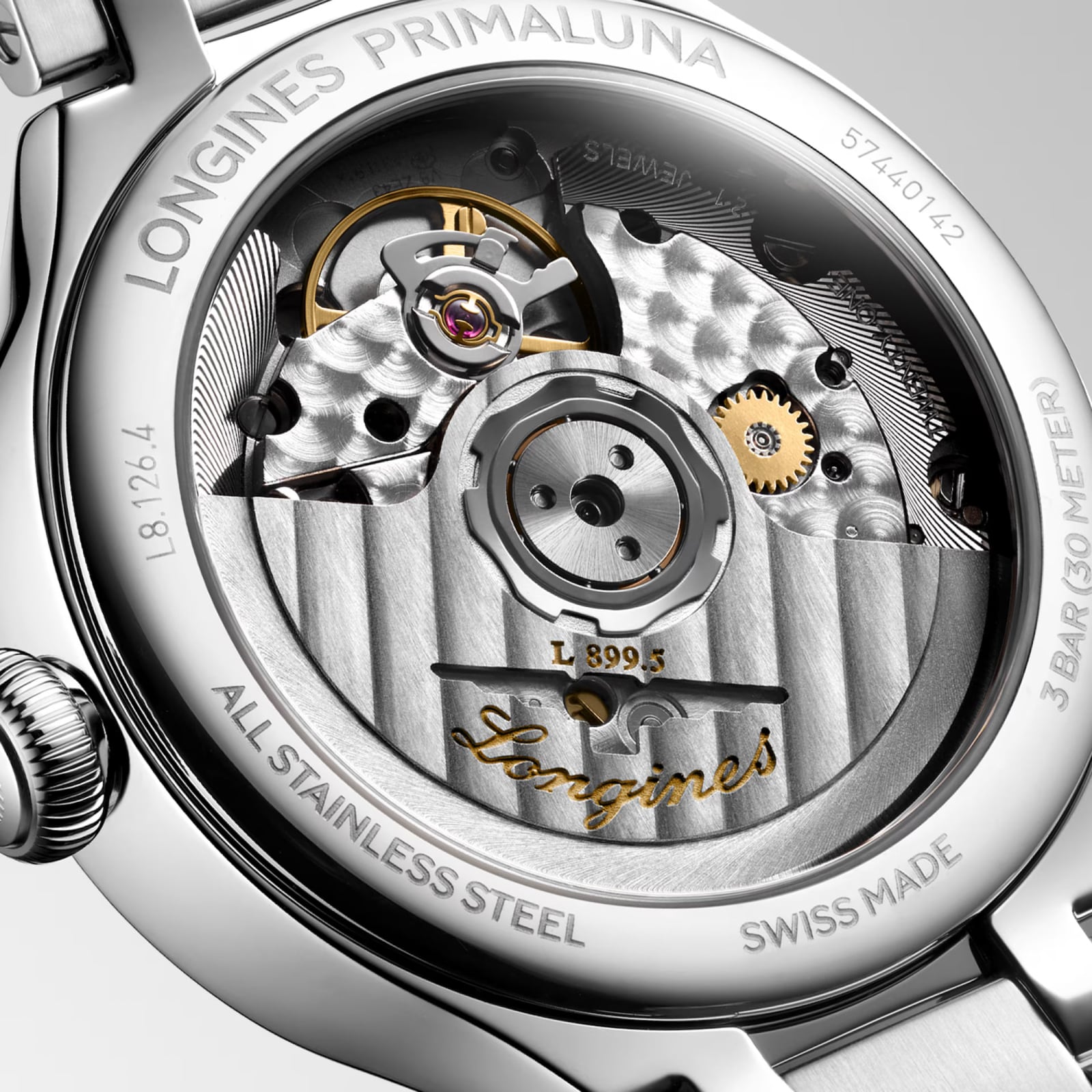 Longines PrimaLuna Moonphase Automatic 34mm Ladies Watch Mother Of Pearl Longines PrimaLuna Moonphase Automatic 34mm Ladies Watch Mother Of Pearl
