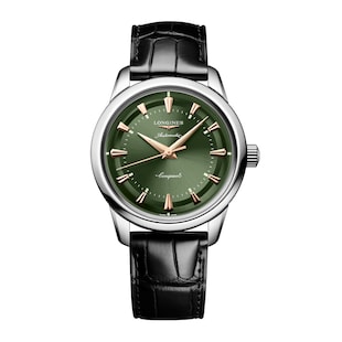 Longines Conquest Heritage 38mm Mens Watch Green