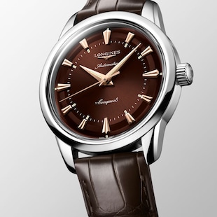 Longines Conquest Heritage 38mm Mens Watch Brown