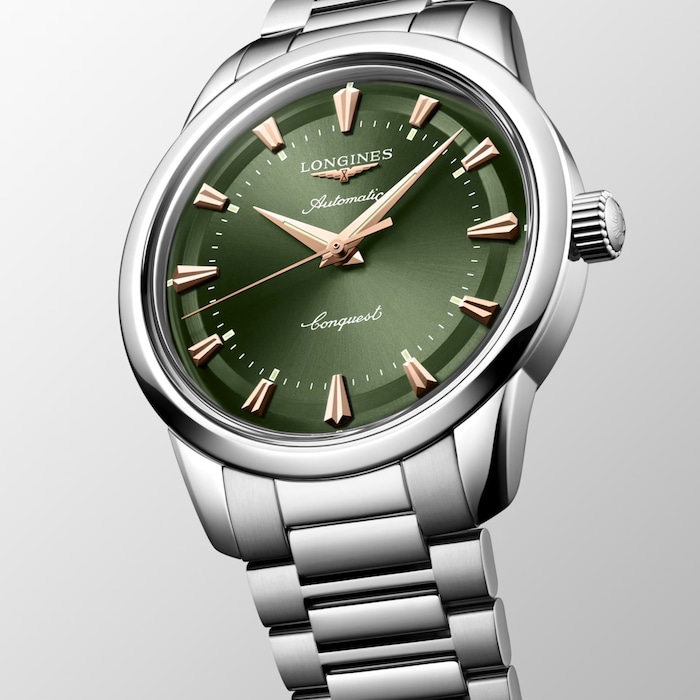 Longines Conquest Heritage 40mm Mens Watch Green