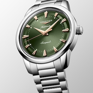 Longines Conquest Heritage 40mm Mens Watch Green