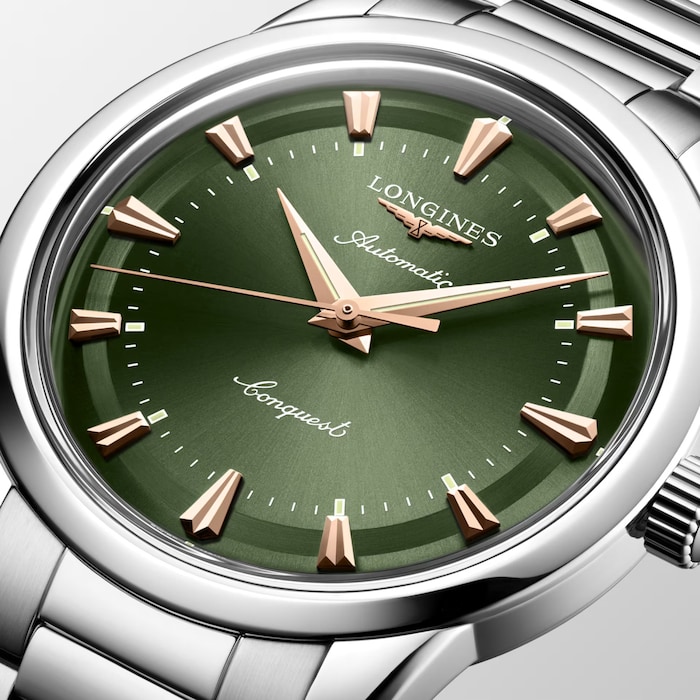 Longines Conquest Heritage 40mm Mens Watch Green