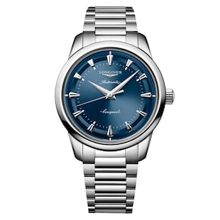 Longines Conquest Heritage 40mm Mens Watch Blue