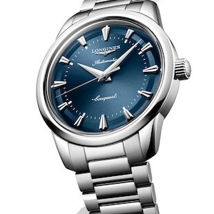 Longines Conquest Heritage 40mm Mens Watch Blue