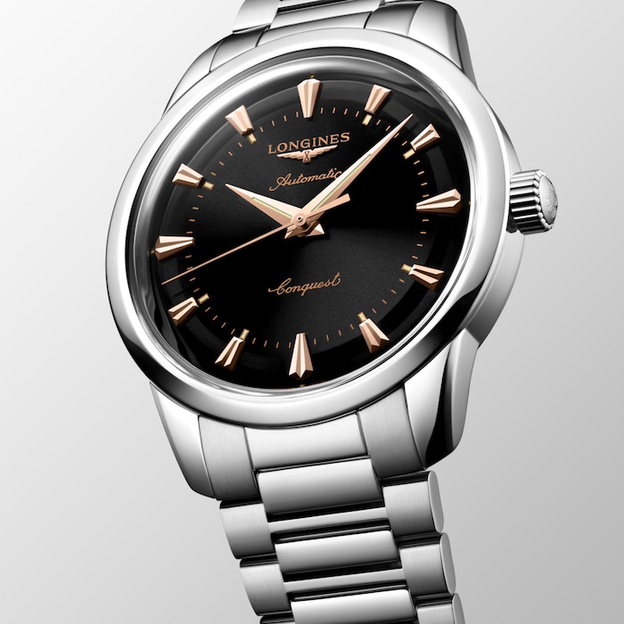Longines Conquest Heritage 40mm Mens Watch Black