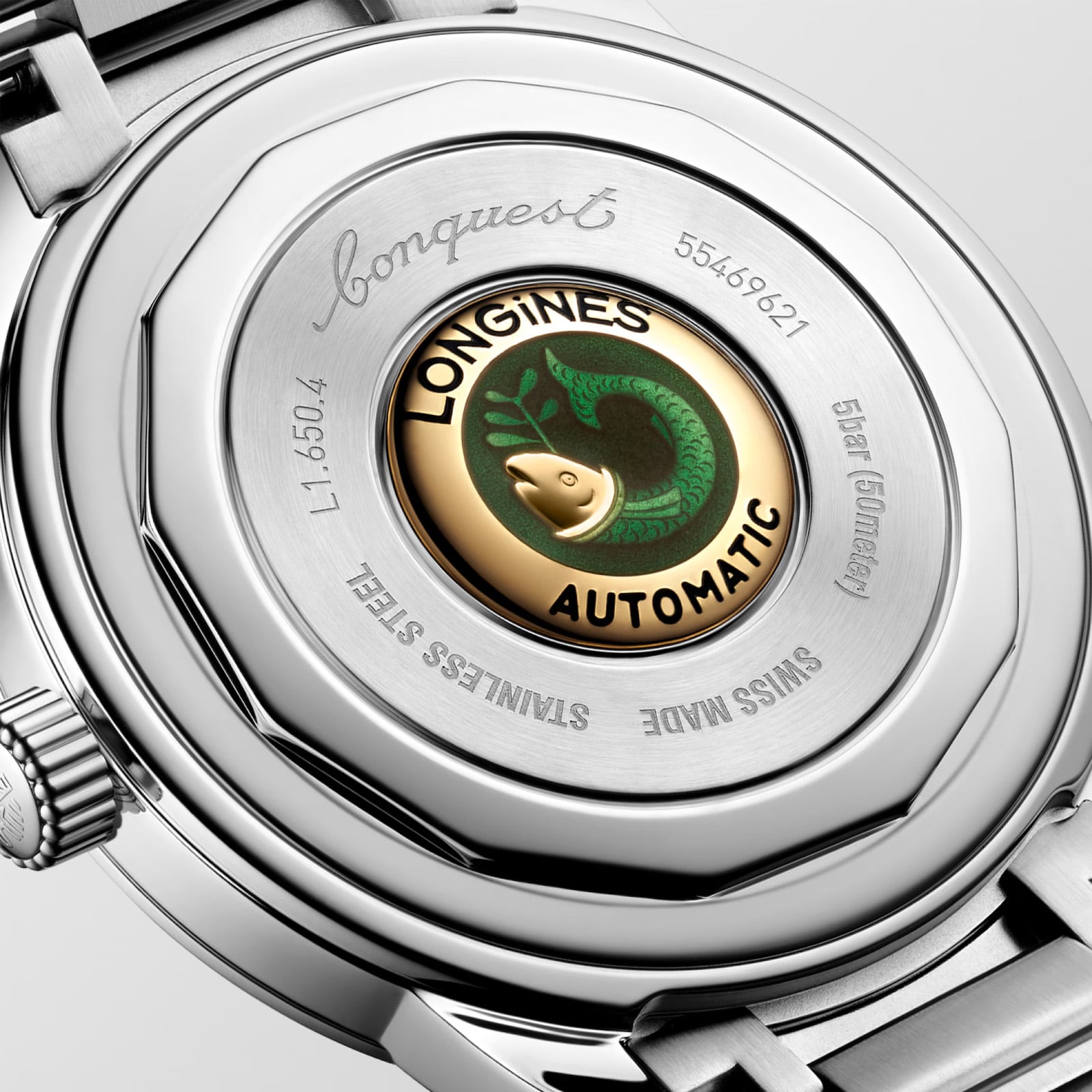 Longines Conquest 40mm Mens Watch Silver