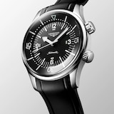 Longines Legend Diver 39mm Mens Watch Black