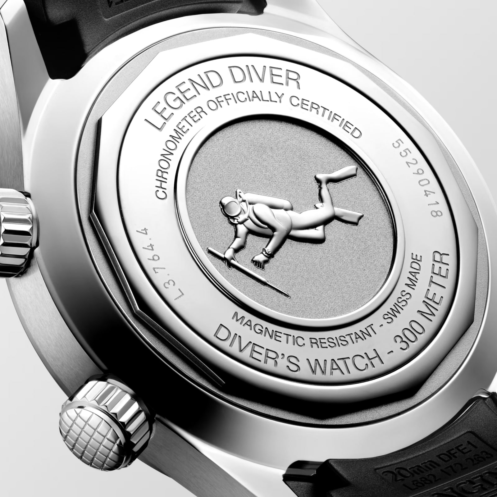 Longines Legend Diver 39mm Mens Watch Black Longines Legend Diver 39mm Mens Watch Black