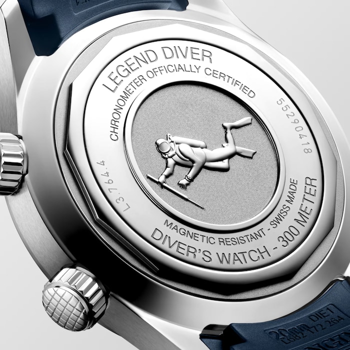 Longines Legend Diver 39mm Mens Watch Blue