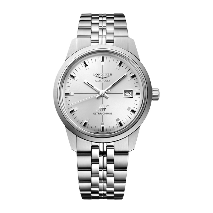 Longines Ultra-Chron Classic 40mm Mens Watch Silver
