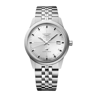 Longines Ultra-Chron Classic 40mm Mens Watch Silver