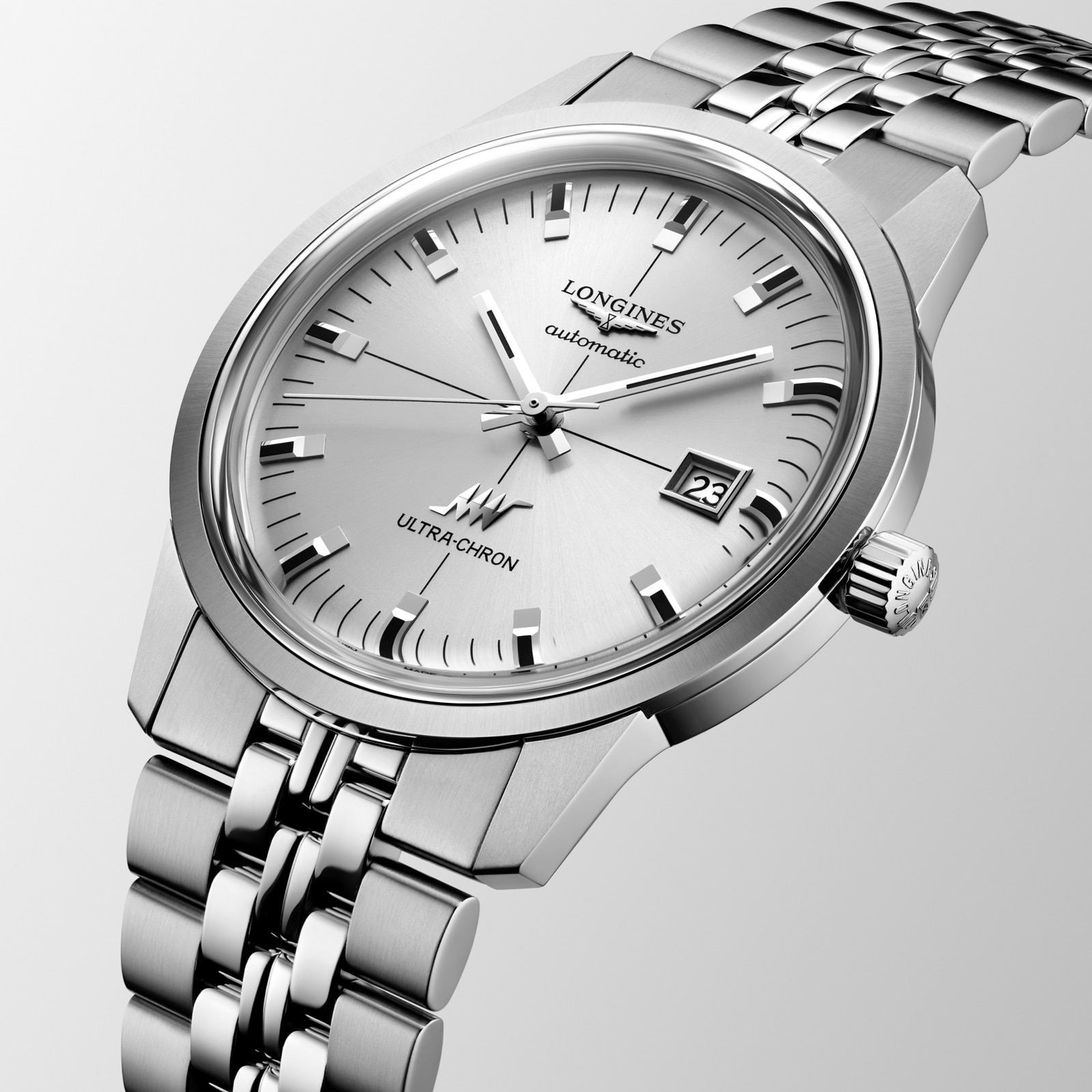 Longines Ultra-Chron Classic 40mm Mens Watch Silver Longines Ultra-Chron Classic 40mm Mens Watch Silver