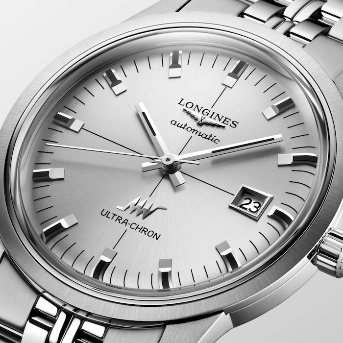 Longines Ultra-Chron Classic 40mm Mens Watch Silver