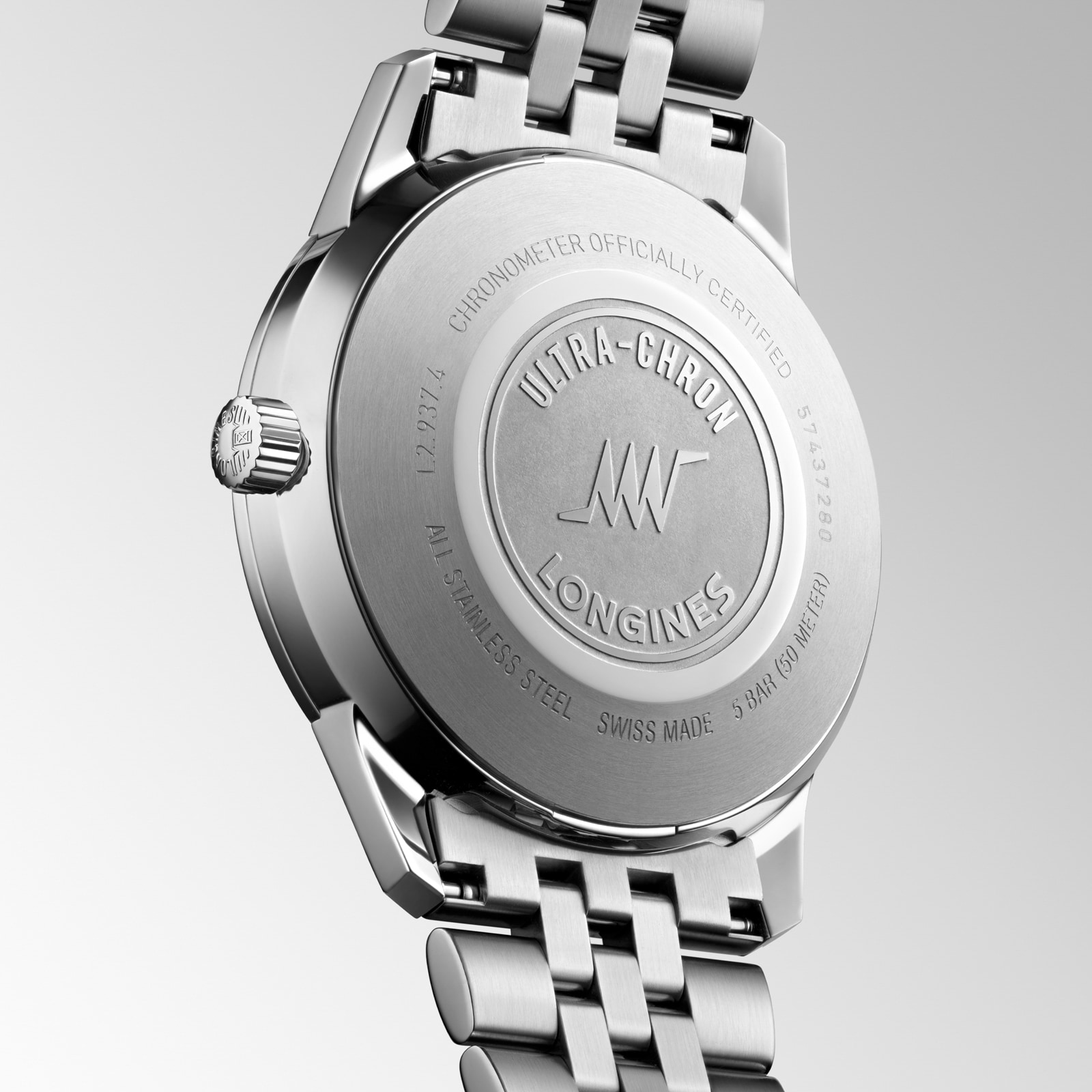 Longines Ultra-Chron Classic 40mm Mens Watch Silver