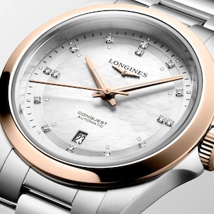 Longines Conquest 30mm Ladies Watch Mother Of Pearl